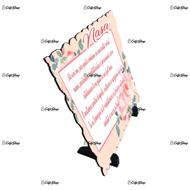 Nasa este acel om  care poate ..., placheta cu mesaj